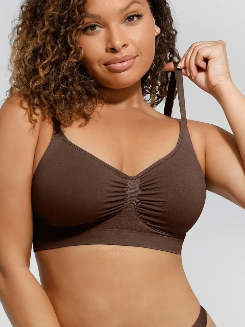 EVERYDAY WIRELESS BRA UNLINED SOFT BRA brown